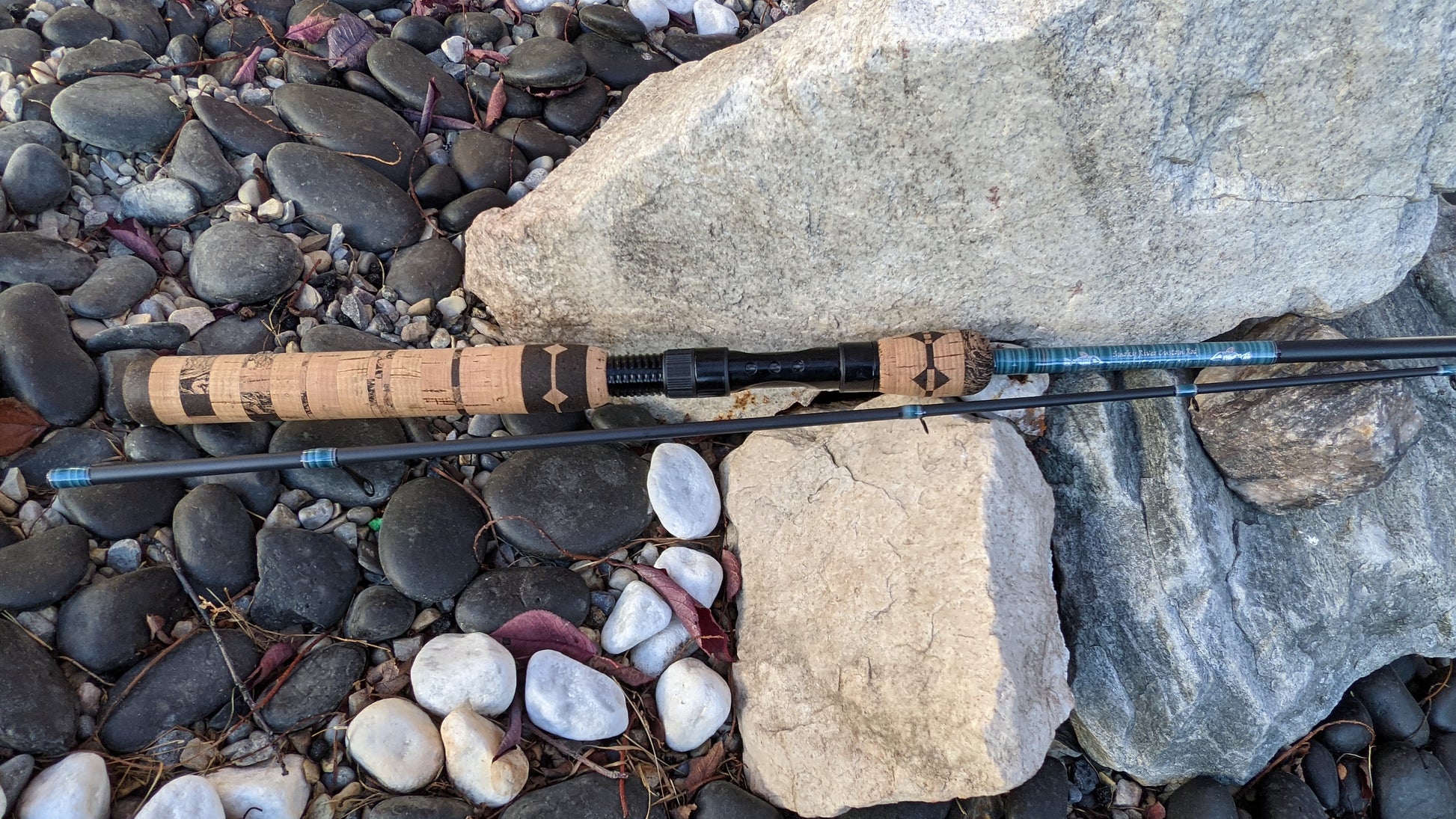6'6 Spinning Rod - 2 piece Medium Power Fast Action – Smoky River Custom  Rods and Supplies